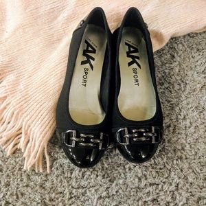 Anne Klein Sport Alexa black ballet flats